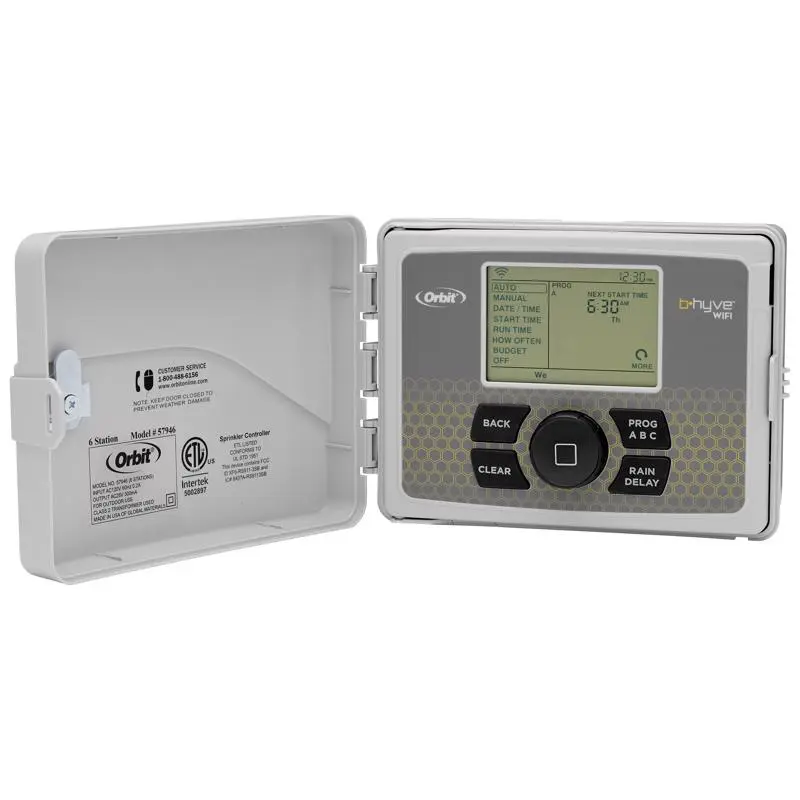 Orbit B-Hyve Programmable 6 Zone WiFi Sprinkler Timer Smart Irrigation Controller