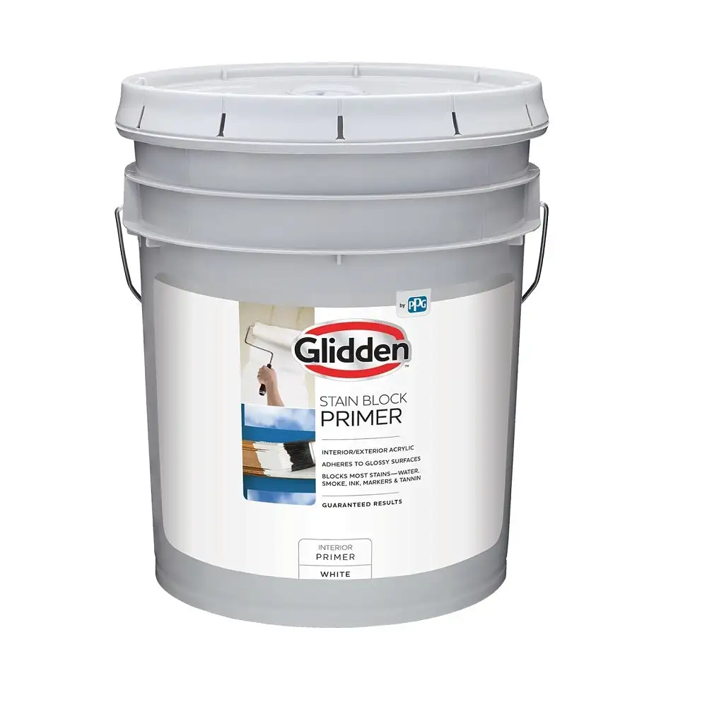 Glidden GLSBIE60WH/05 Stain Block Primer 5 Gallon High Coverage Interior Primer