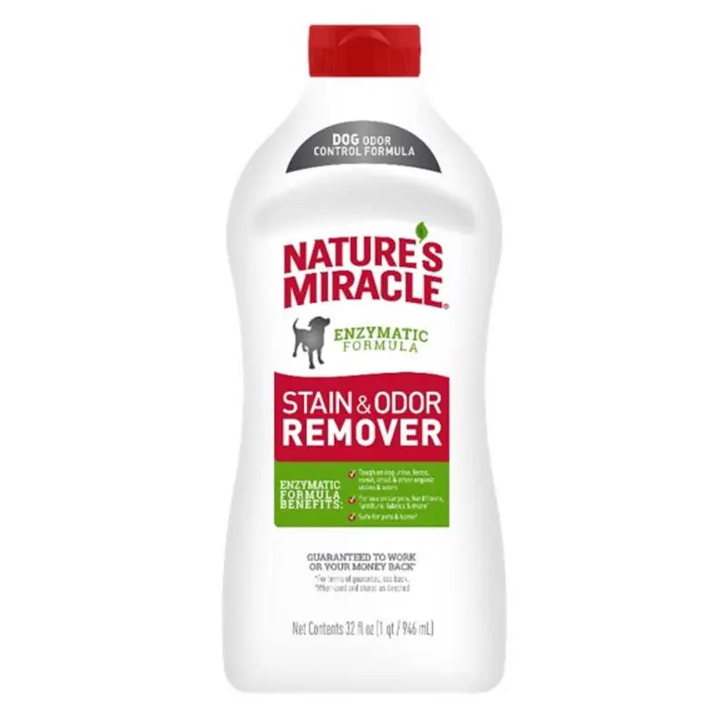 Nature's Miracle No Scent Stain and Odor Remover Liquid Pack 12 Pet Stains