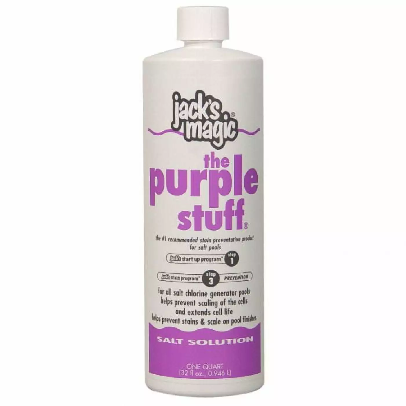 Jack's Magic Purple Stuff Stain Remover Pools and Spas 1 Quart 1