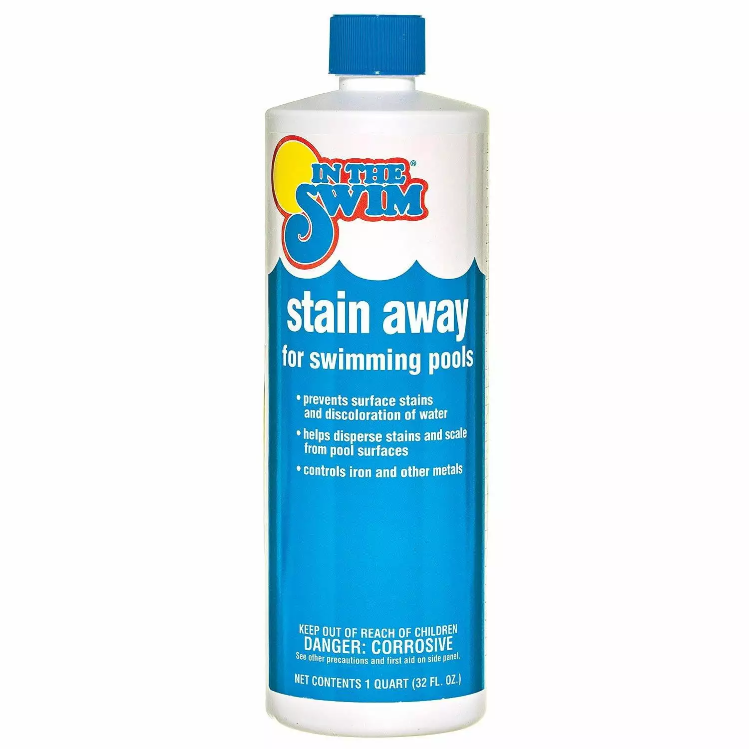 Swim Stain Away Pools Removes Iron Copper Magnesium Stains 4 x 1 Quarts 1