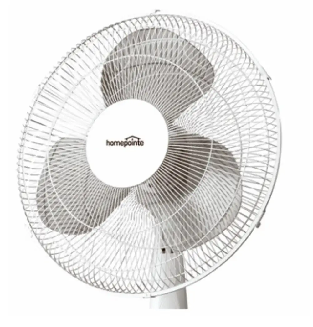 Homepointe FS40-19MW White Oscillating Stand Fan Home Cooling