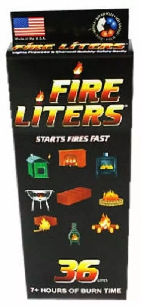 Fire Liters 10836 36-Pack Fire Lighter Starter Cubes - Quantity 6
