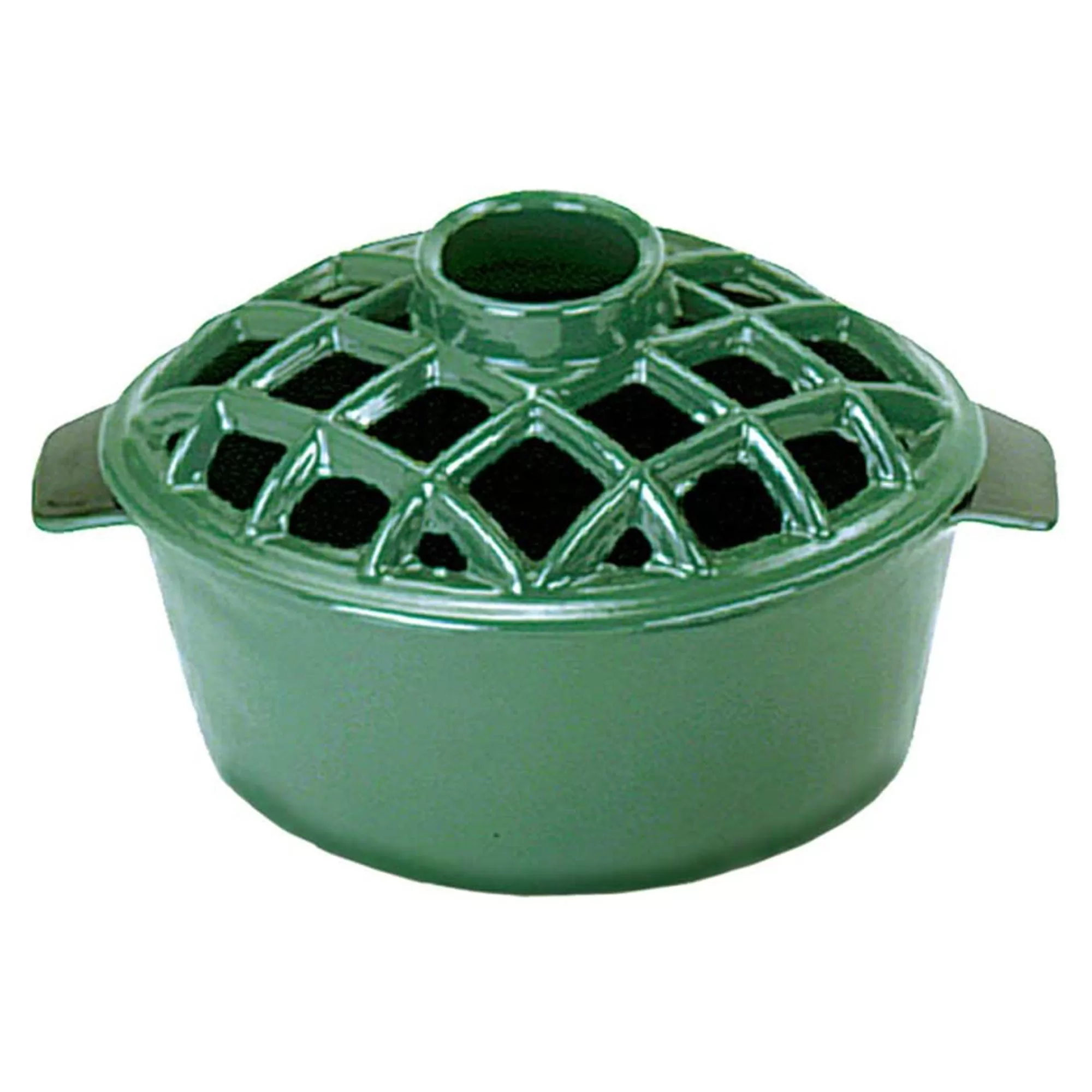 Minuteman International T-50-GR Cast Iron Wood Stove Lattice Top Steamer Green