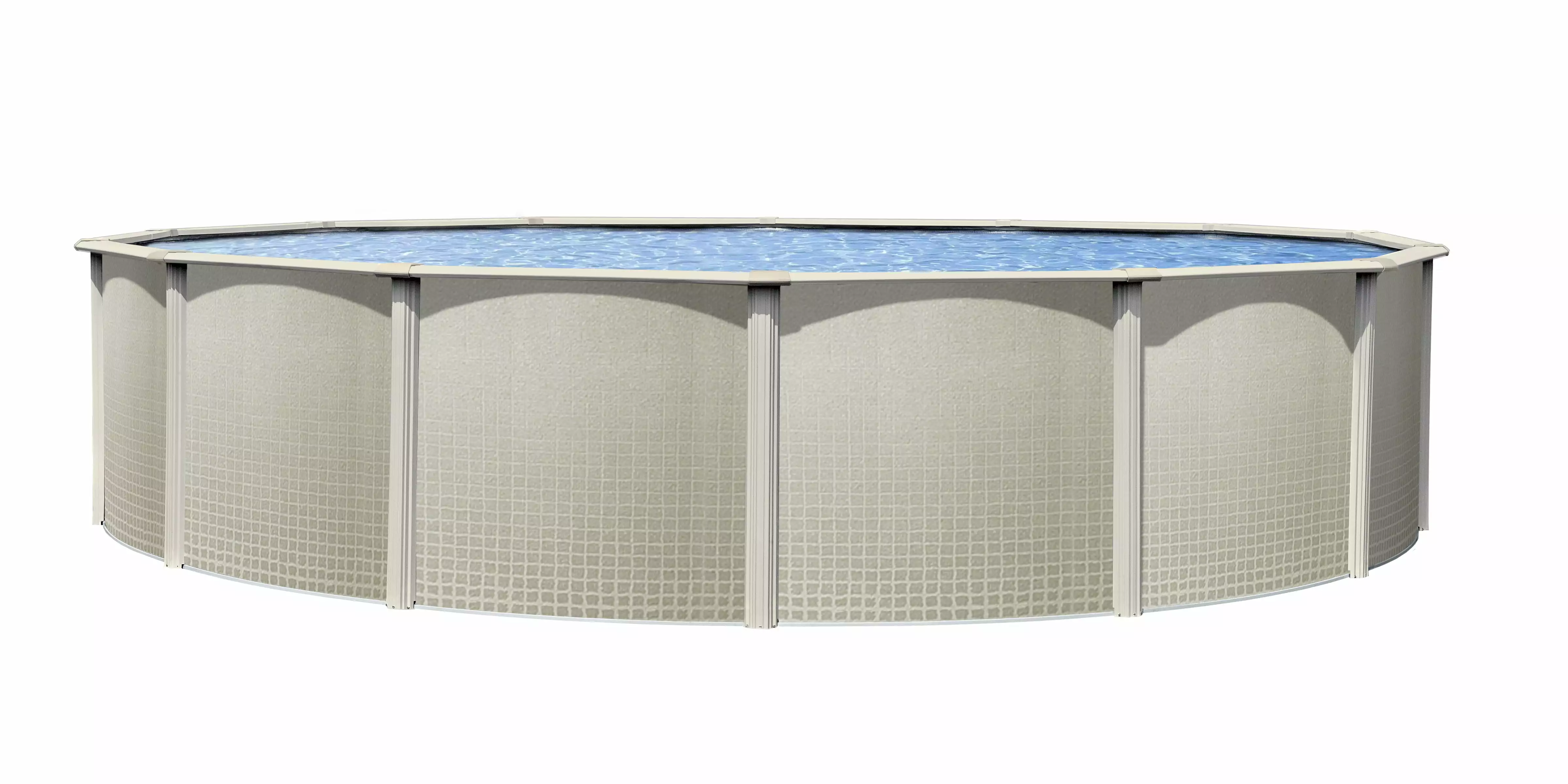 Lake Effect Pools Impressions 21' Round 48 Resin Protected Steel Wall Above Ground Swimming Pool 12