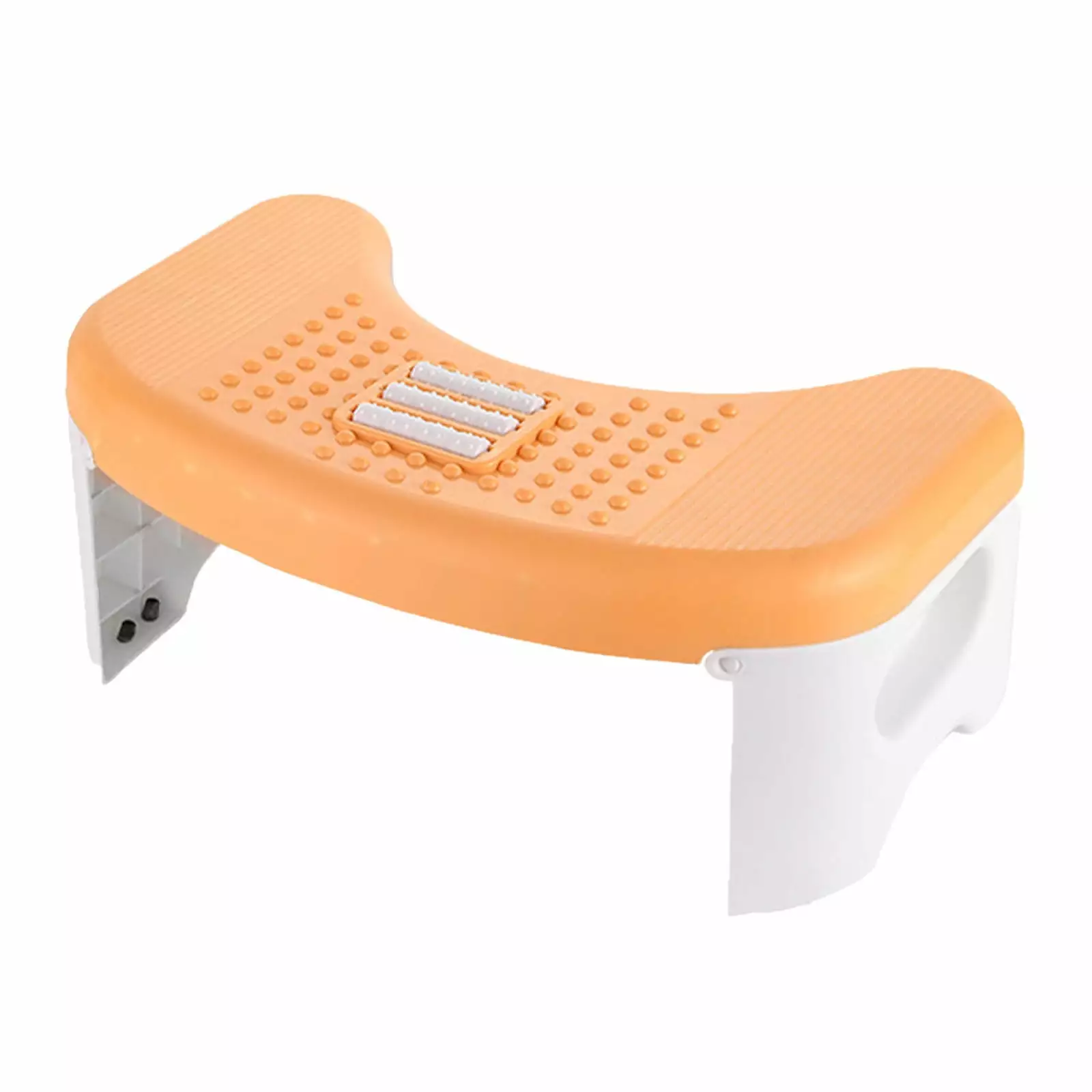 PAVEOS Folding Toilet Stool - Yellow Squatting Poop Stool Detachable Stackable Bathroom Step