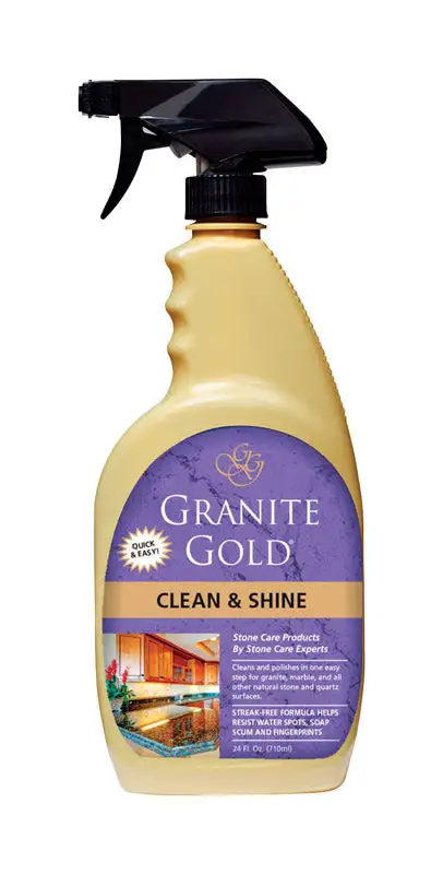 Cln&Shine Stone Cleaner 24Oz Pack 6 Heavy Duty Cleaner Stone Surfaces Granite Gold