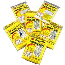 5-Pack Storage Bags 36x60-Inch Heavy-Duty Plastic Bags Various