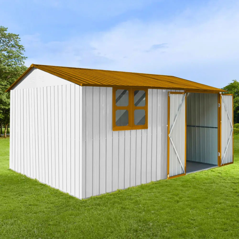 10'x12' Garden Sheds Outdoor Storage Sheds Window Skylight
