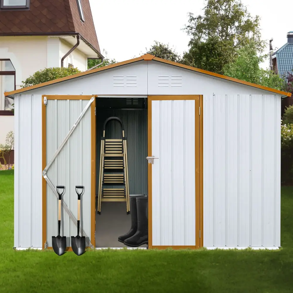 10' x 12' Garden Sheds Outdoor Storage Sheds Double Doors