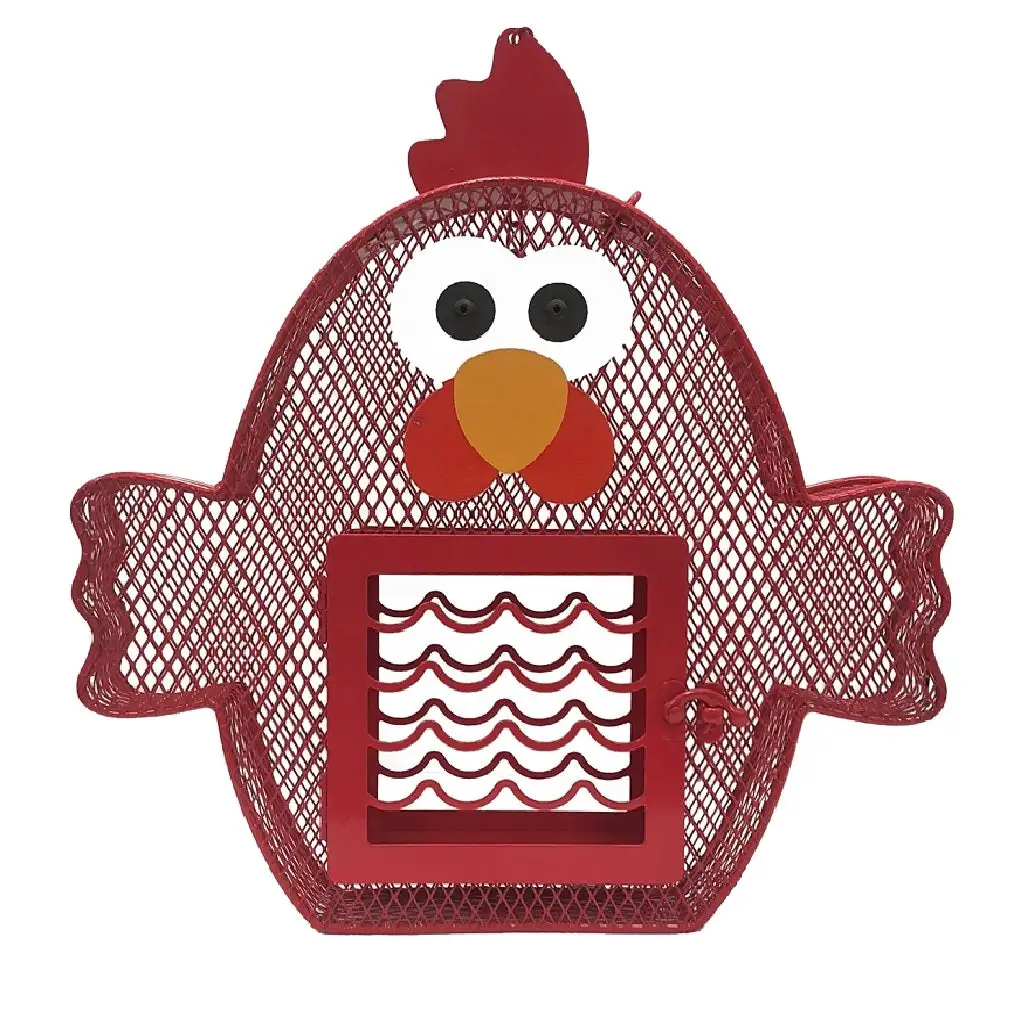 Heath 21804 Suet and Seed Cake Feeder Whimsical Chicken Decorative Bird Feeder