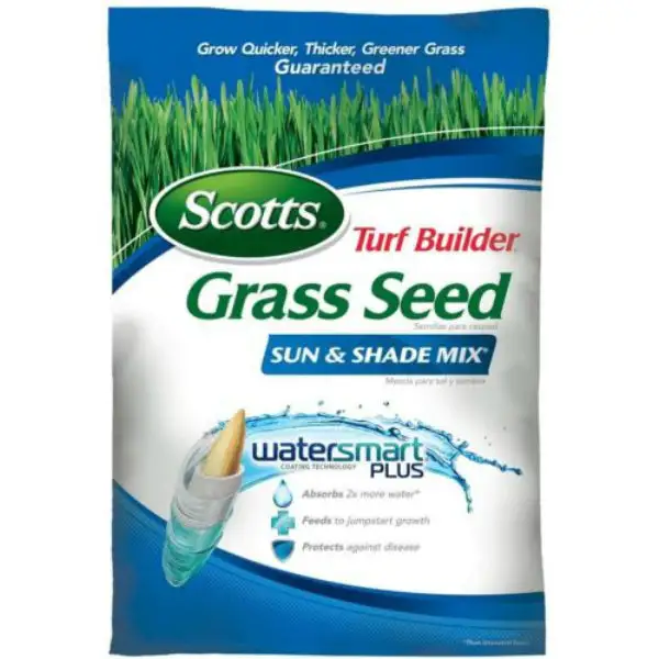 Scotts 18249 Turf Builder Grass Seed Sun & Shade Mix 20 Lbs Versatile Lawns
