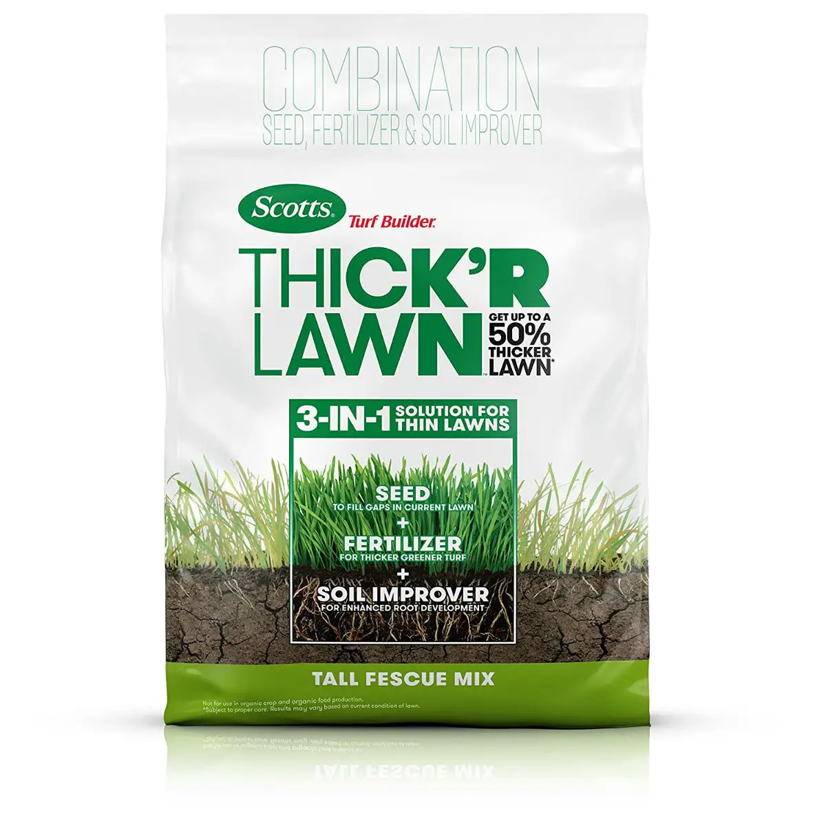 Scotts 30073 Turf Builder Thick'R Lawn Sun & Shade Fertilizer 12 Lbs