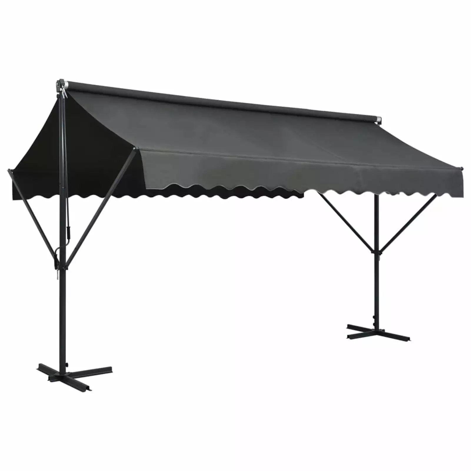 Dcenta Gazebo Polyester Shade Patio Canopy Tent Party Wedding BBQ Camping 157.5x118.1 Inches