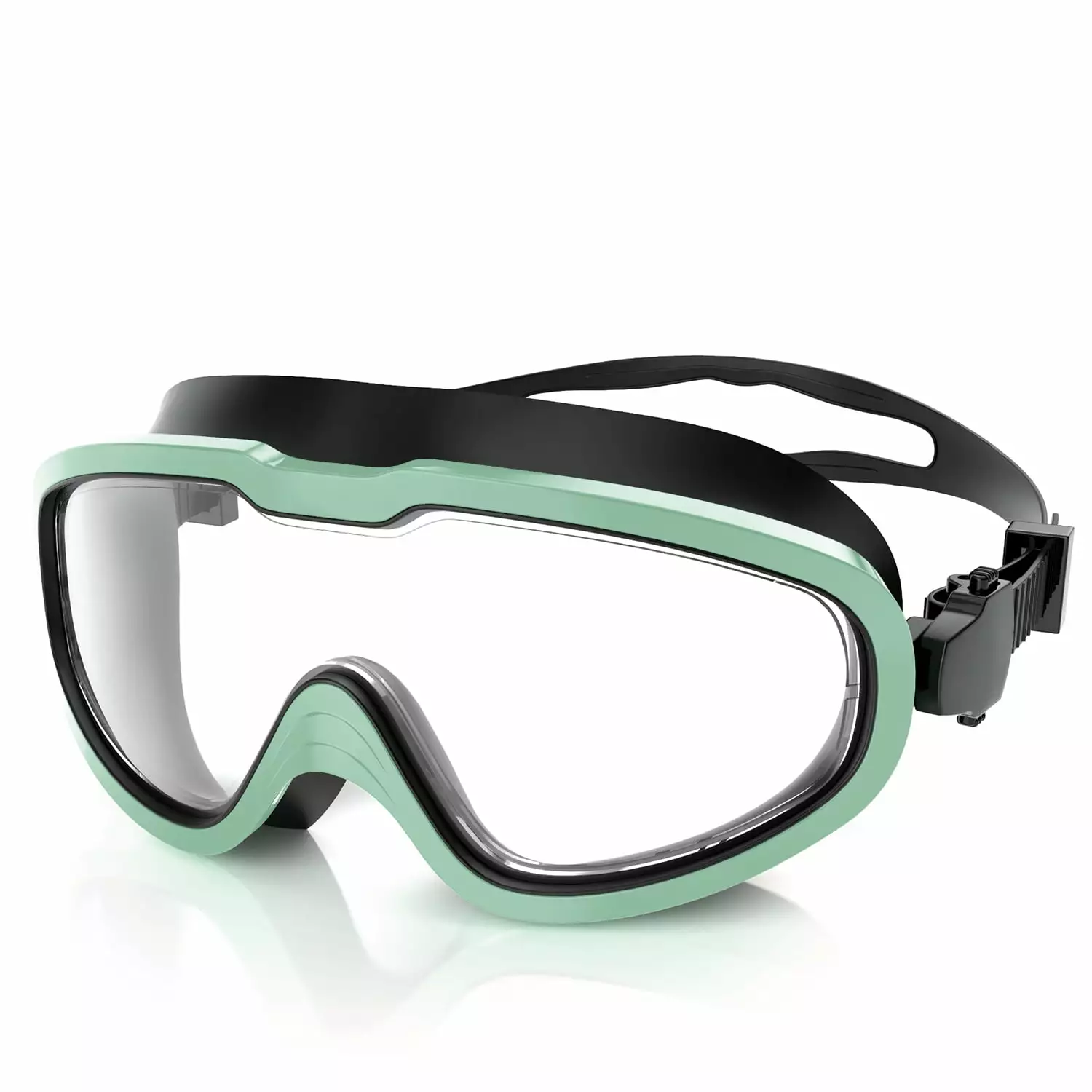 Greatever Swim Goggles Anti-Leak Anti-Fog Adults and Kids Solid PC Frame and Soft Silicone Gasket