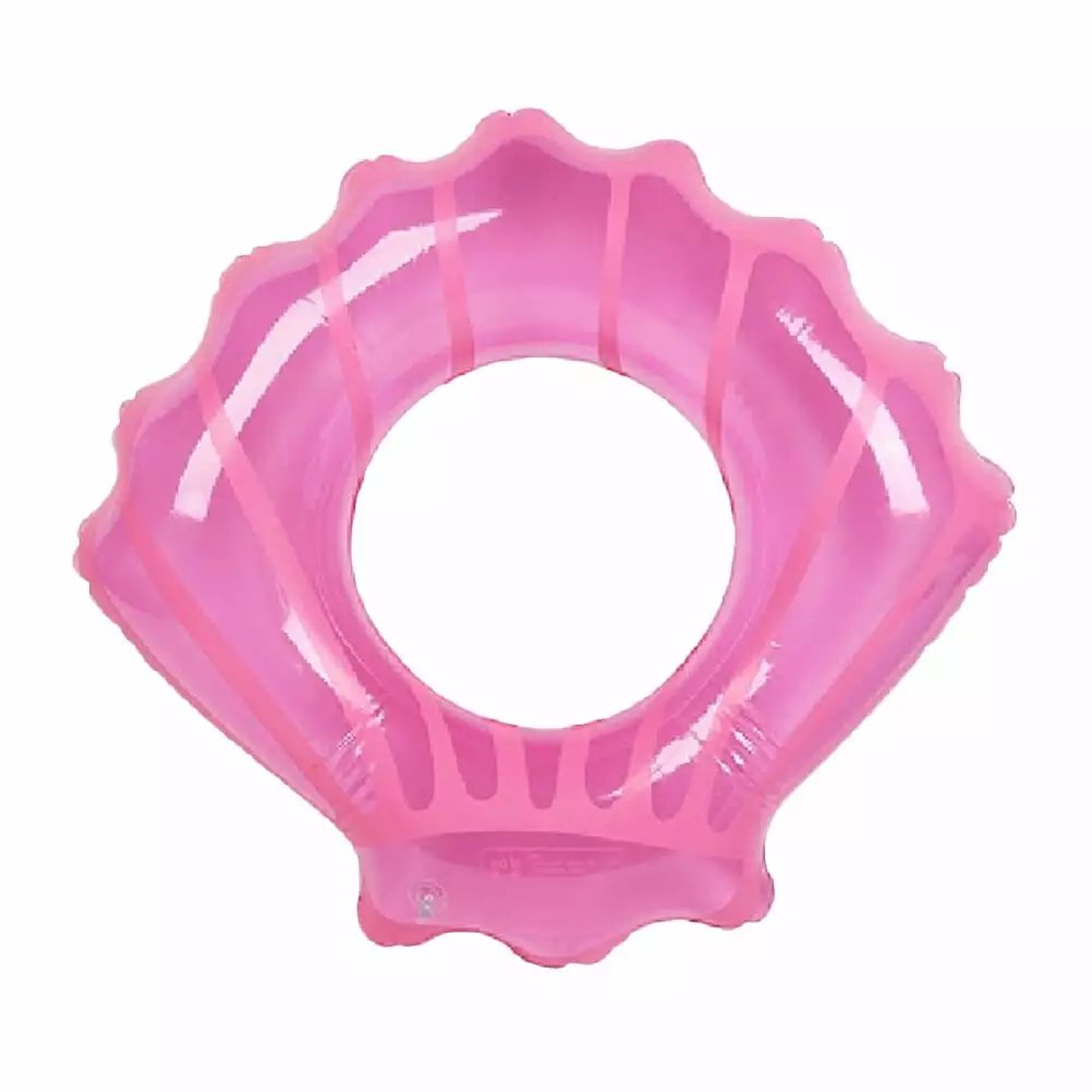 NUOLUX Inflatable PVC Swim Ring Shell Design Floating Ring Kids Pool Play