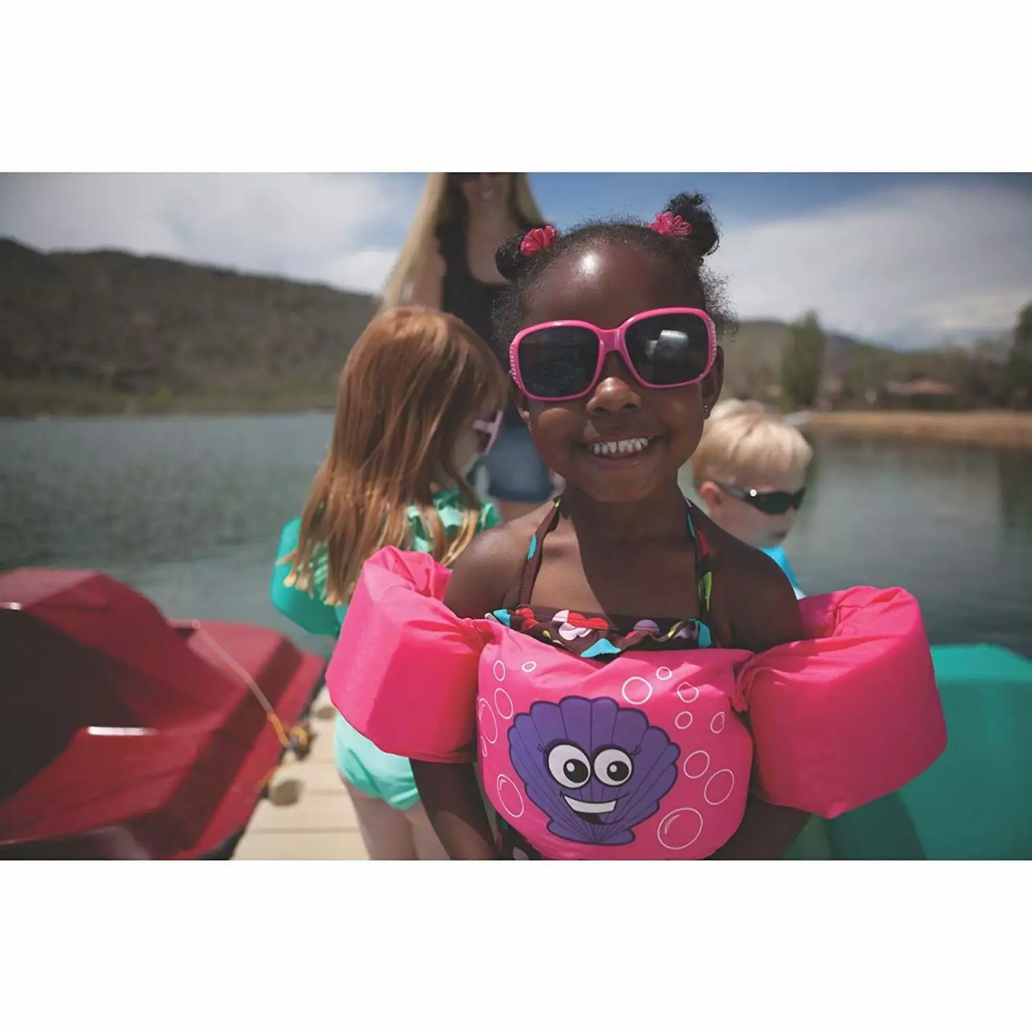 Cartoon Life Jacket Safety Vest Puddle Jumper Kids Baby Swimming Snorkeling One