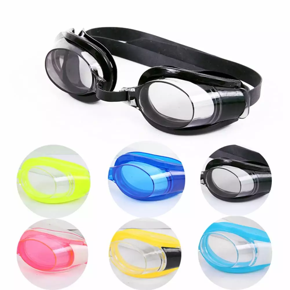 3Pcs Swimming Goggles Set Nose Clips and Ear Plugs Anti-Fog Adjustable Pool Beach Men Women Teen