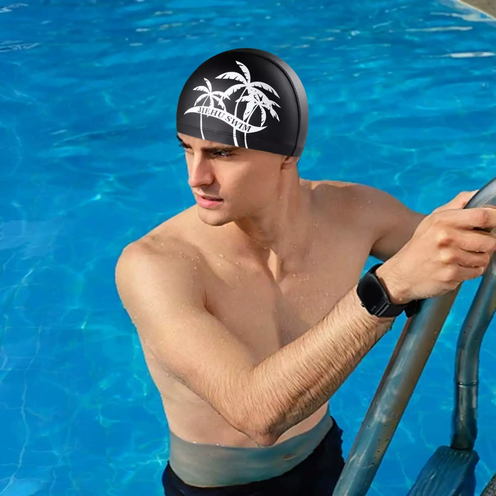 Breathable Comfortable PU Coated Swimming Cap Adults Oversized Dinosaur Float Mat