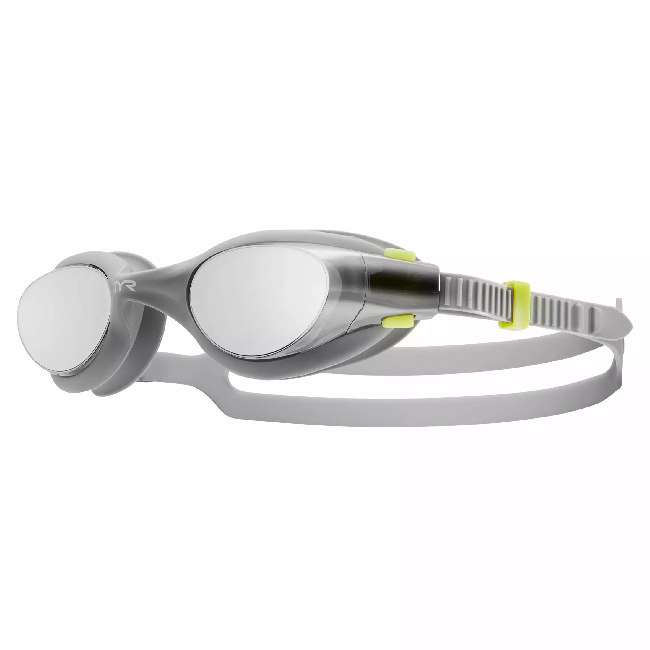 TYR Vesi Mirrored Gray and Silver Swimming Sport Goggles
