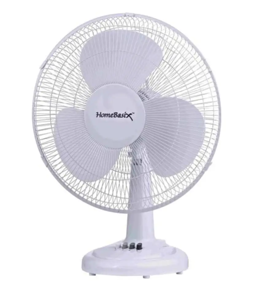 PowerZone FT40-8HC Oscillating Table Fan 3-Speed Motor 16 Inch White