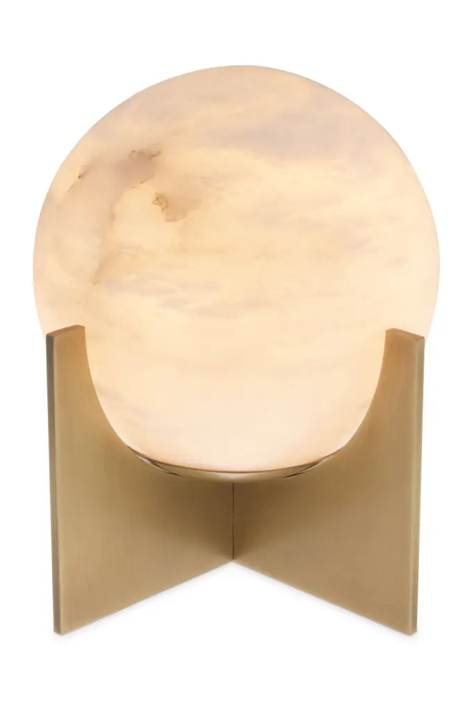Alabaster Globe Table Lamp Small Scorpios Eichholtz