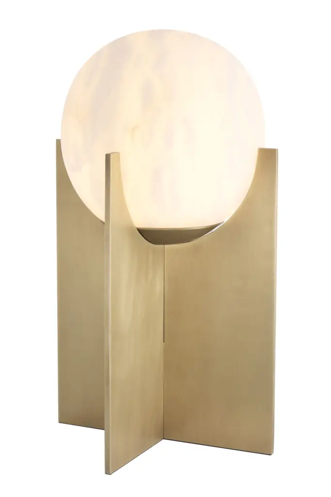 Brass Alabaster Globe Table Lamp Eichholtz Scorpios Modern Desk Lamp
