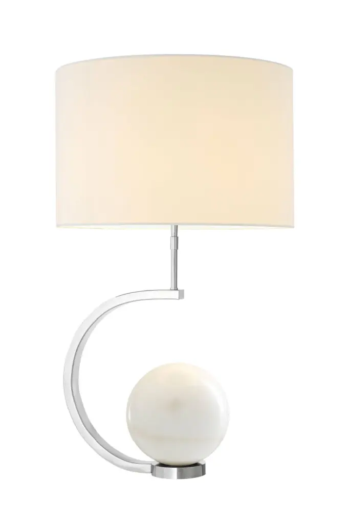 Eichholtz Luigi White Marble Table Lamp Contemporary Home Decor