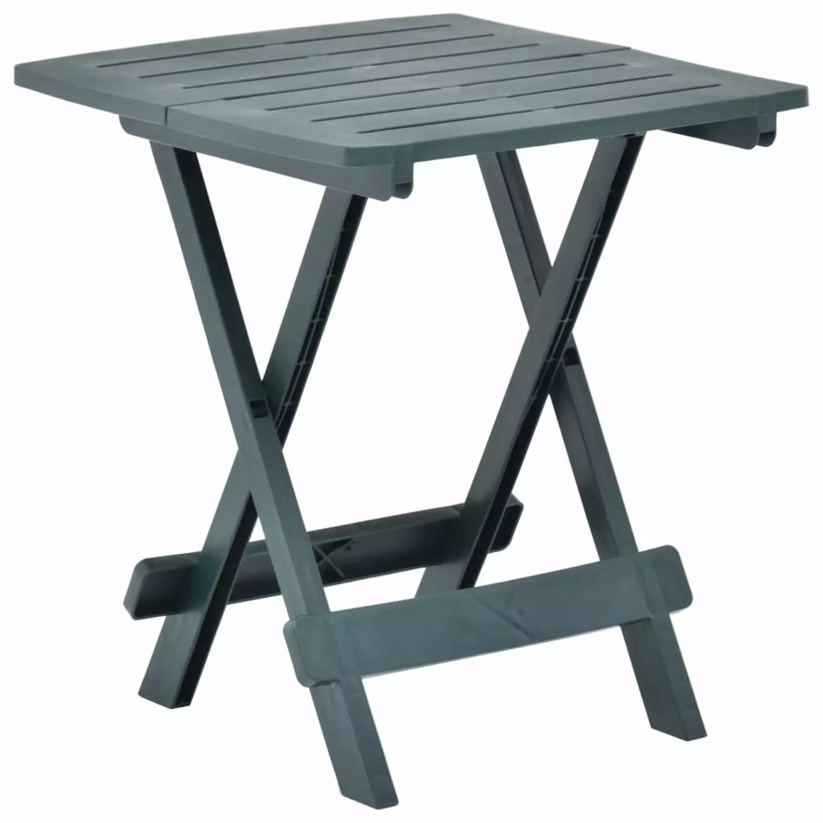 Walmeck Folding Patio Table Green 17.7x16.9x19.7 Outdoor Compact Side Table