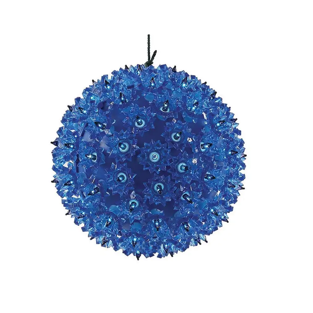 Celebrations 7.5 Inch LED Christmas Starlight Sphere White Holiday Tabletop Decoration