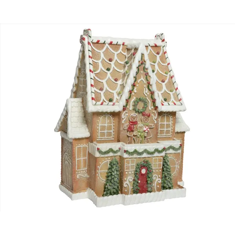 Santas Forest 89820 Sled Tree and Gifts Polyresin Colorful Christmas Tabletop Decoration