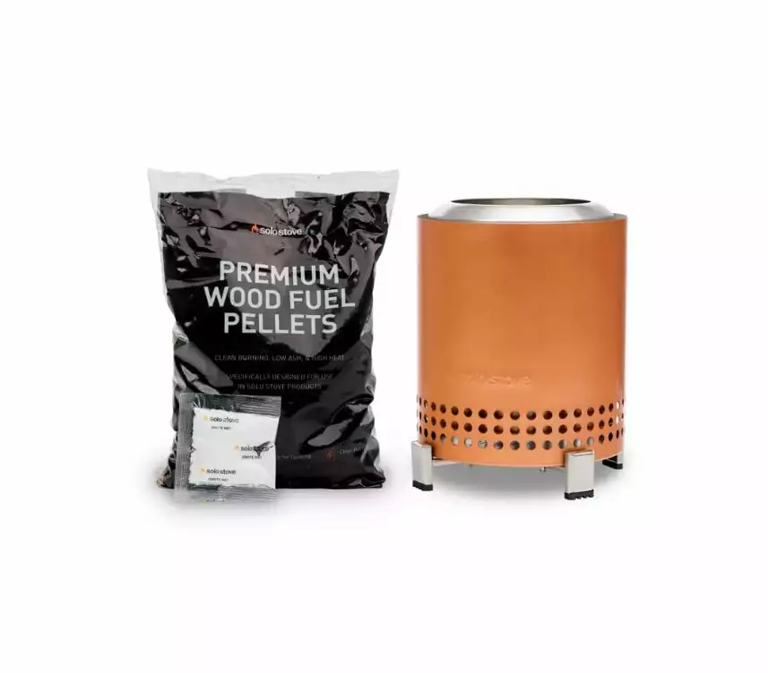 Solo Stove Mesa Outdoor Fire Pit Bundle Copper Finish - Compact Backyard Fire Pit