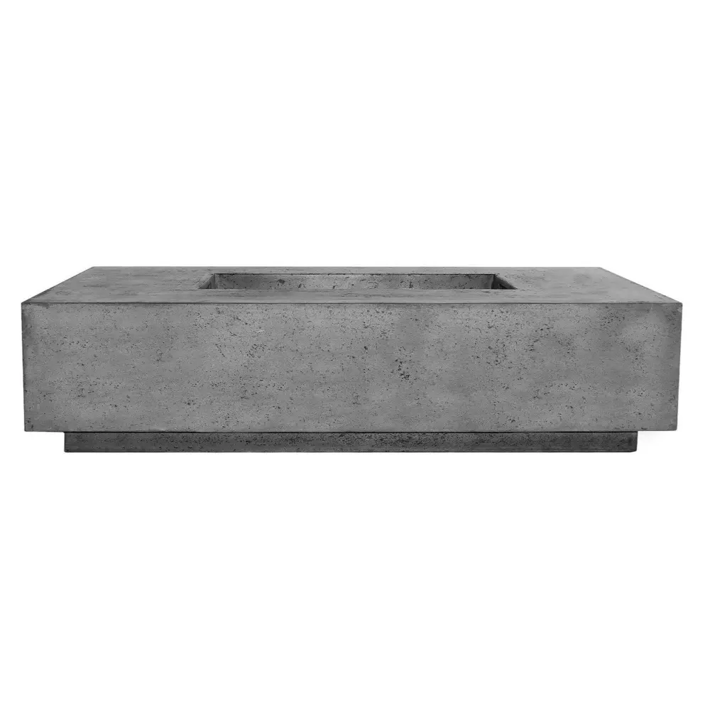Weather-Resistant Prism Hardscapes - Tavola Series 4 Rectangular Concrete Fire Pit Table