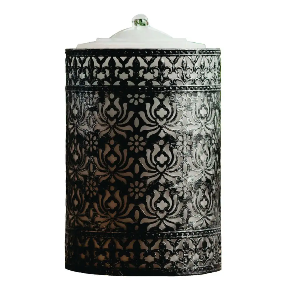 Patio Essentials 40344 AquaFlame Cascading Table Top Fountain Silver