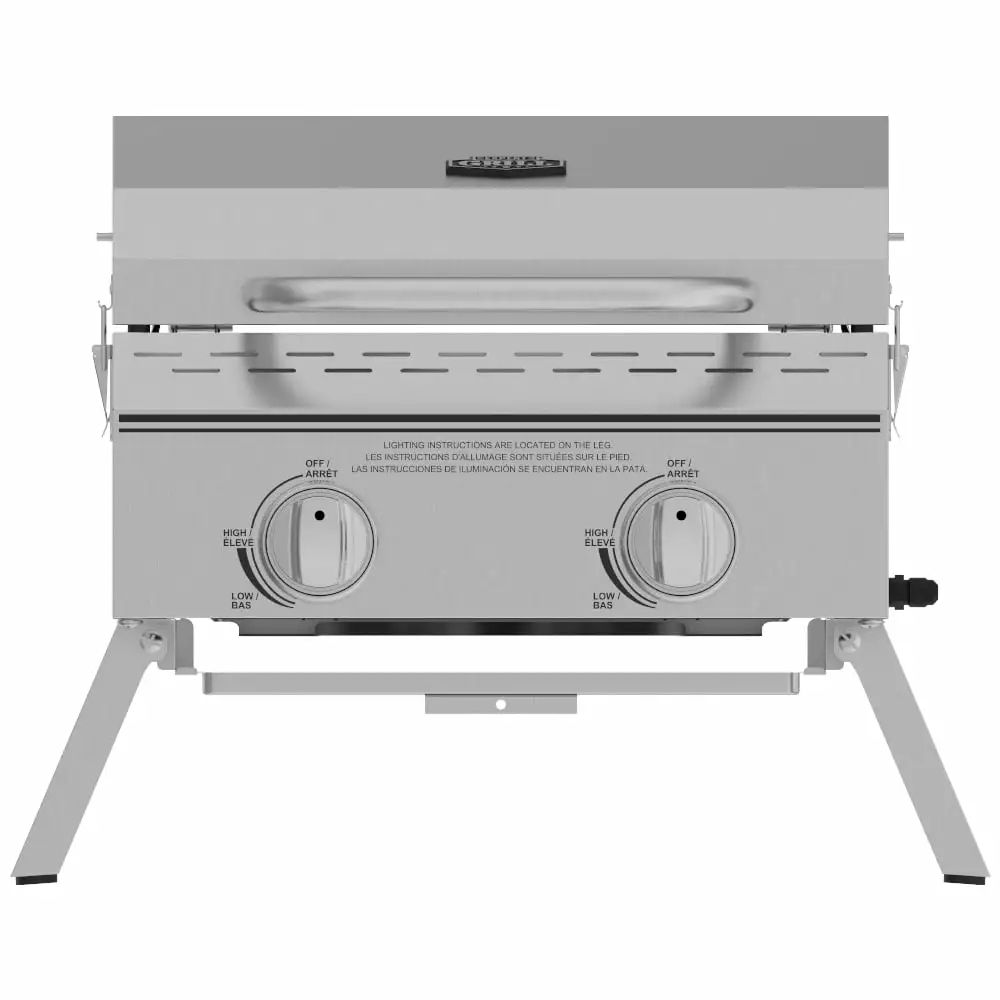Expert Grill 2 Burner Tabletop Propane Gas Grill Stainless Steel