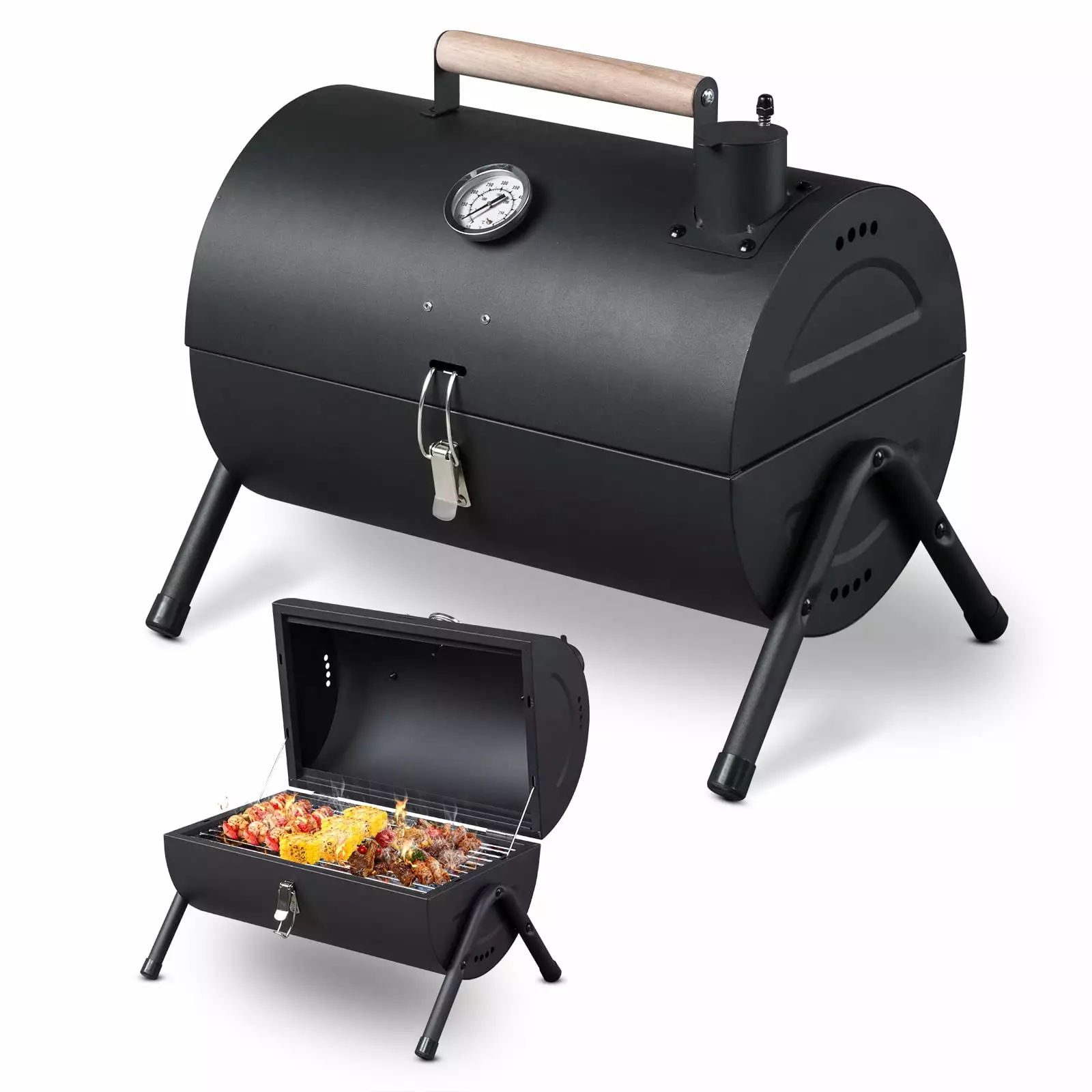 HighSound Tabletop Barbecue Grill Travel-friendly Charcoal Grill Outdoor Use