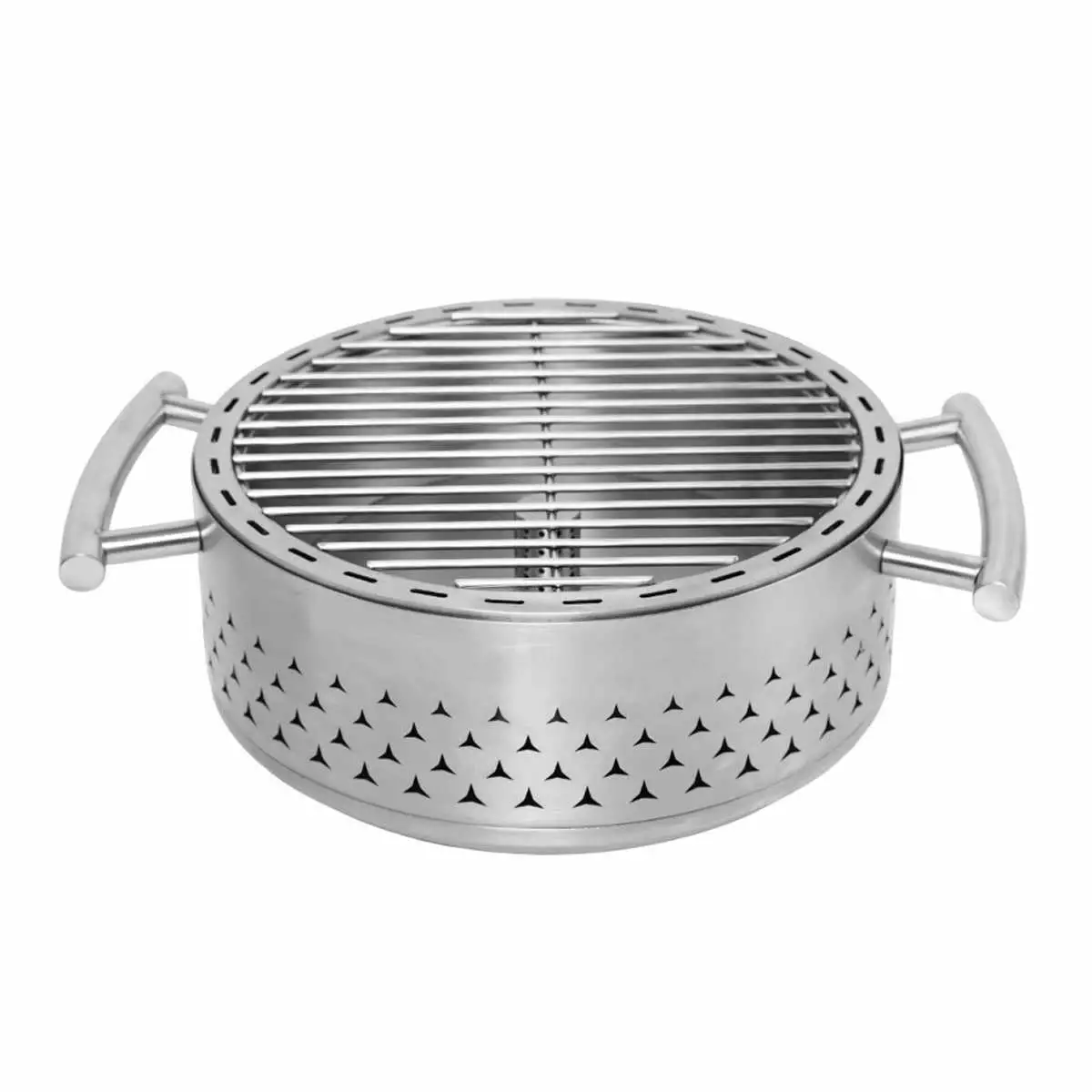 WCS 304 Stainless Steel Charcoal Tabletop Grill Outdoor Cooking