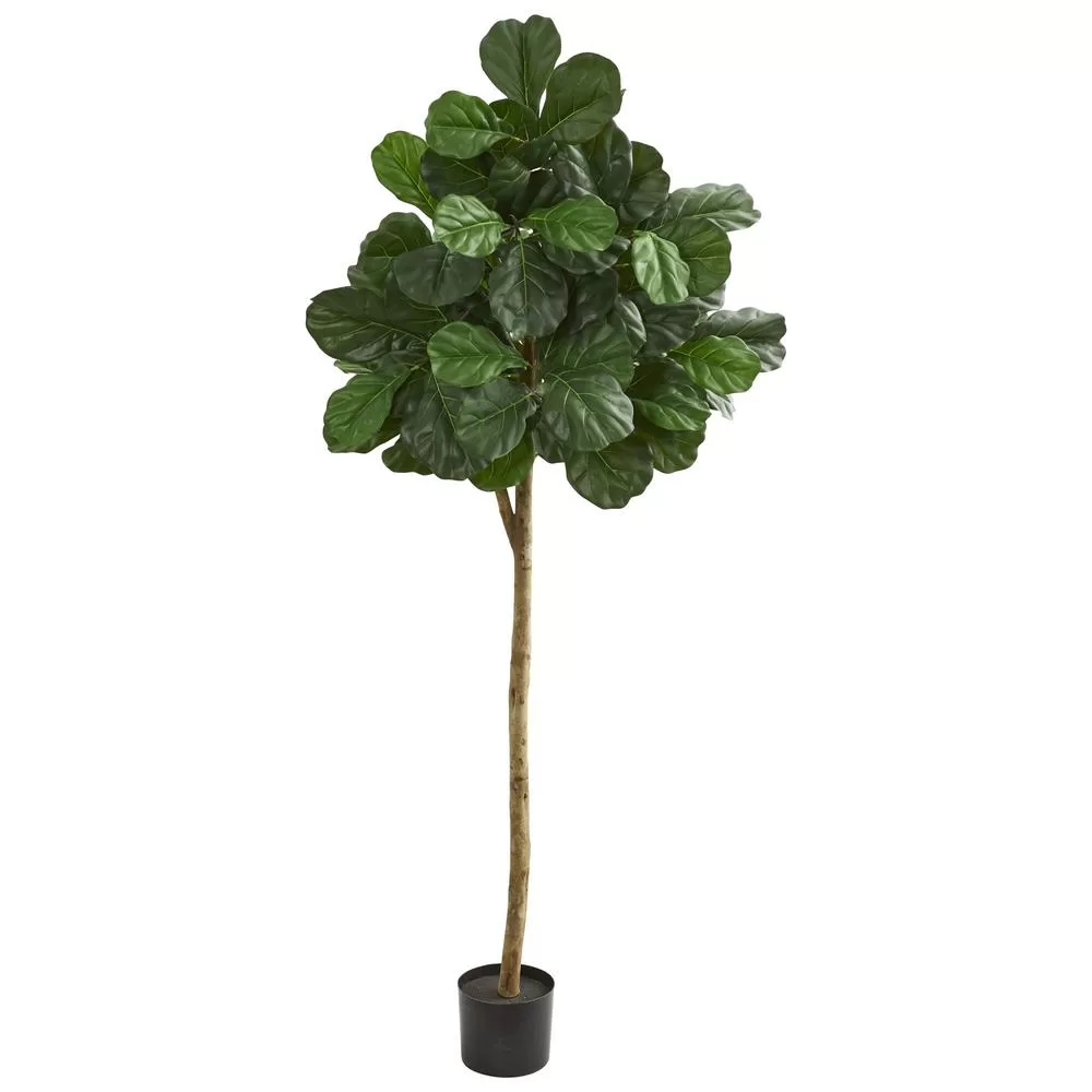 Nearly Natural 6 inch Mini Fiddle Leaf Fig Artificial Tree Tabletop Decor
