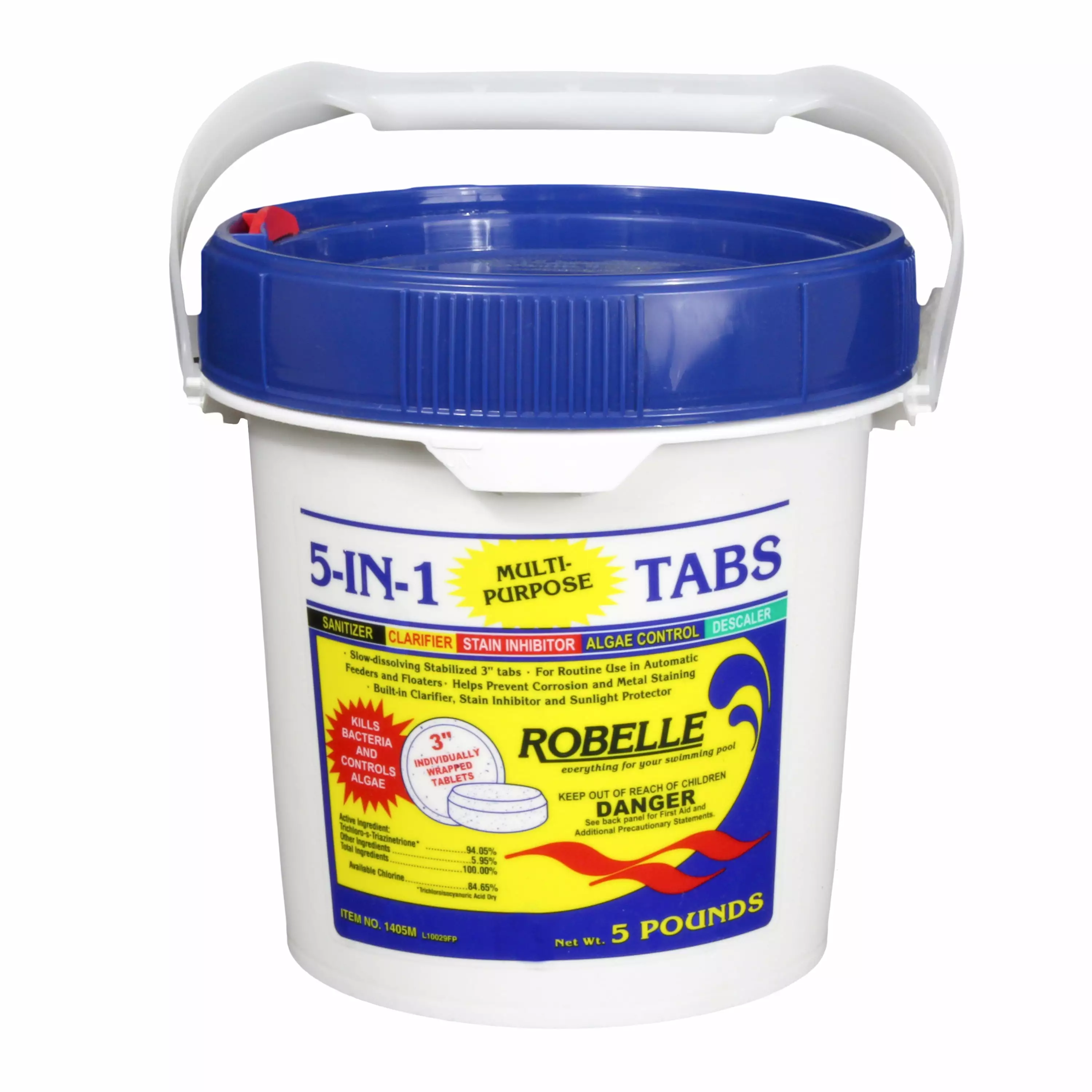 Robelle 5--1 Swimming Pool Multi-Purpose 3 Chlorinating Tabs 10