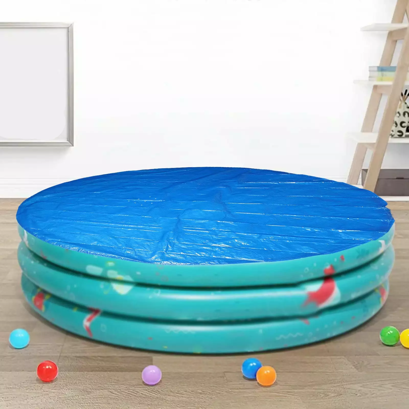 BCZHQQ Thickened PE Woven Tarpaulin Round Pool Cover Dustproof Waterproof Garden Outdoor Paddling Pools