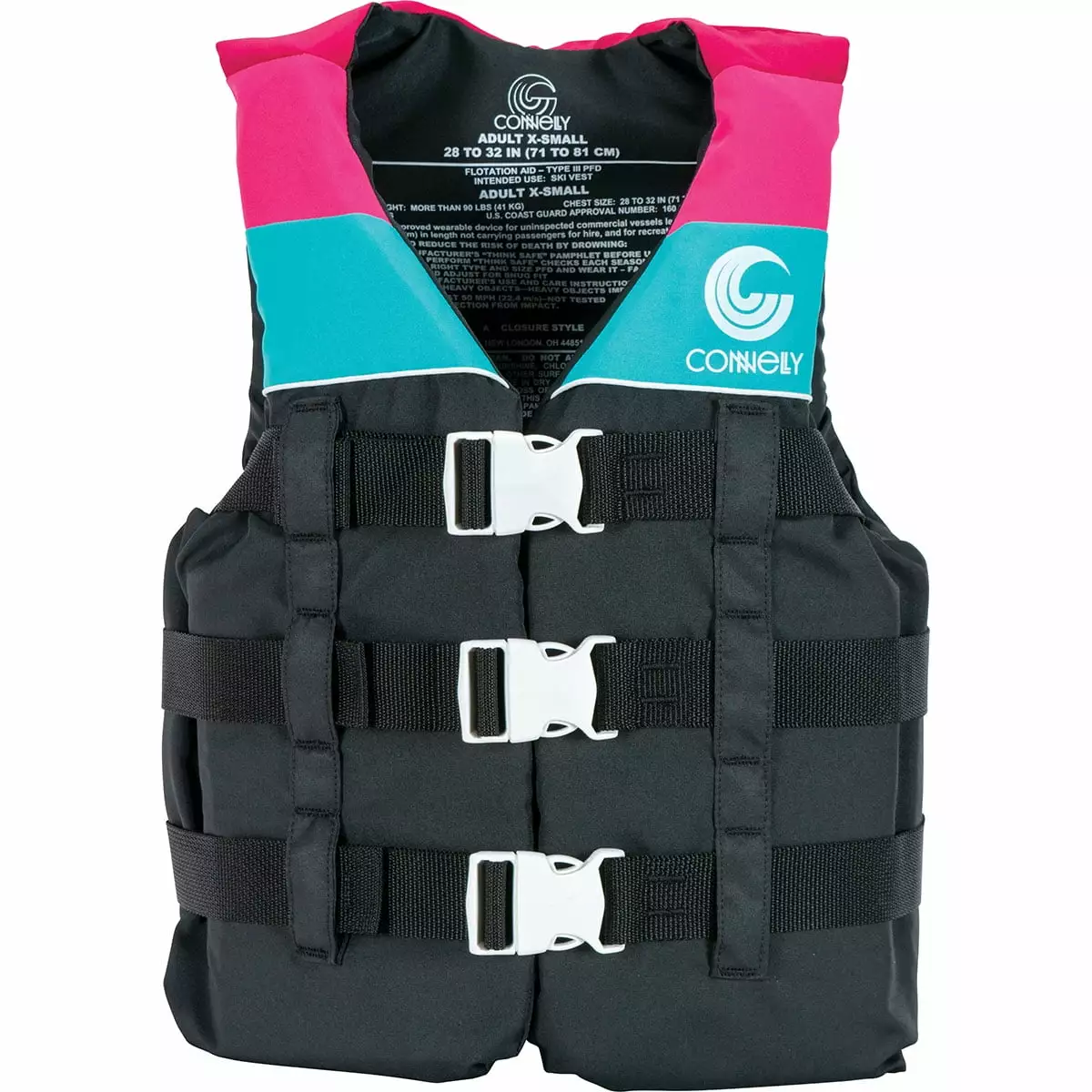 Connelly Retro Teen Girls Nylon Life Vest 90-120 lbs