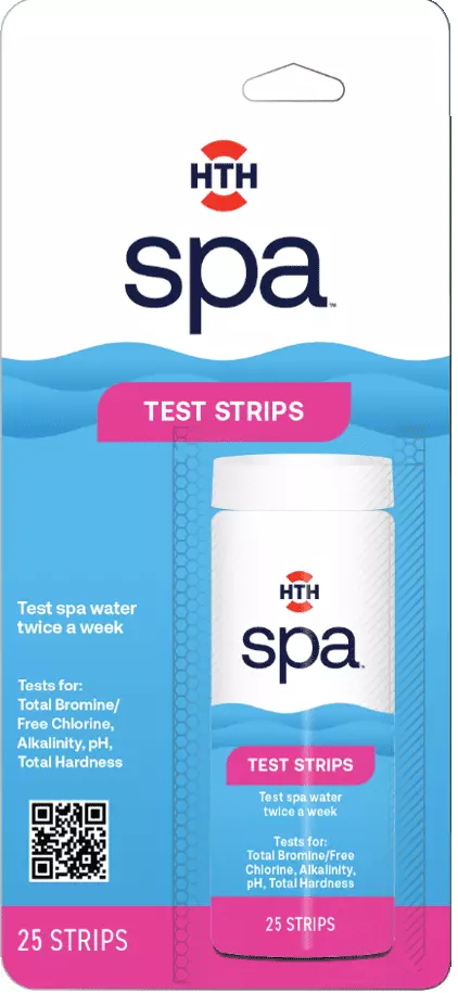 HTH Spa Care 6-Way Test Strips 25 Count Spa and Hot Tub Chemical Testing 1
