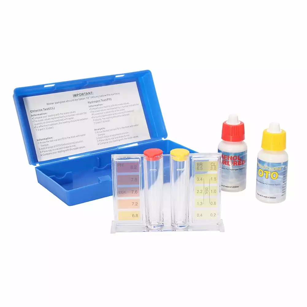Chlorine PH Water Quality Test Kit Swimming Pool and Hydroponics B