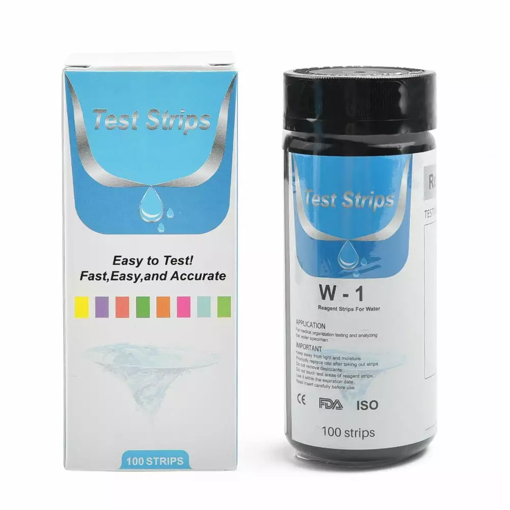 100Pcs Water Total Hardness Test Strips Quick Easy Testing Kit 0-425 PPM Bosisa