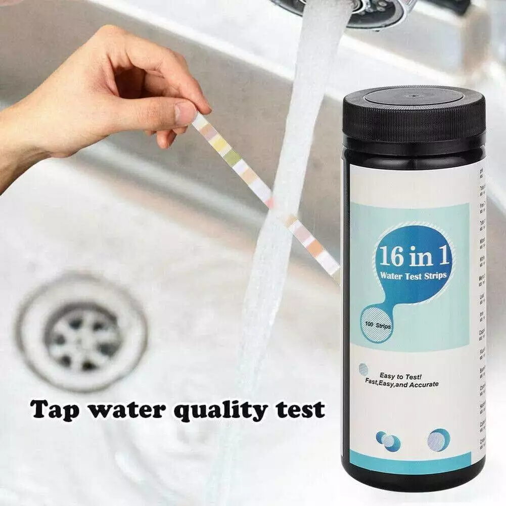 16--1 Drinking Water Test Kit Home Tap and Well Water Easy Testing Strips pH Copper Nitrate and More