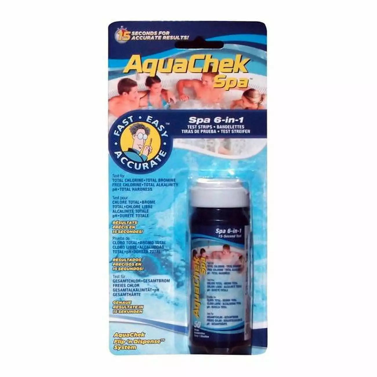 AquaChek 6--1 Spa Test Strips Spas and Hot Tubs 50 Strips