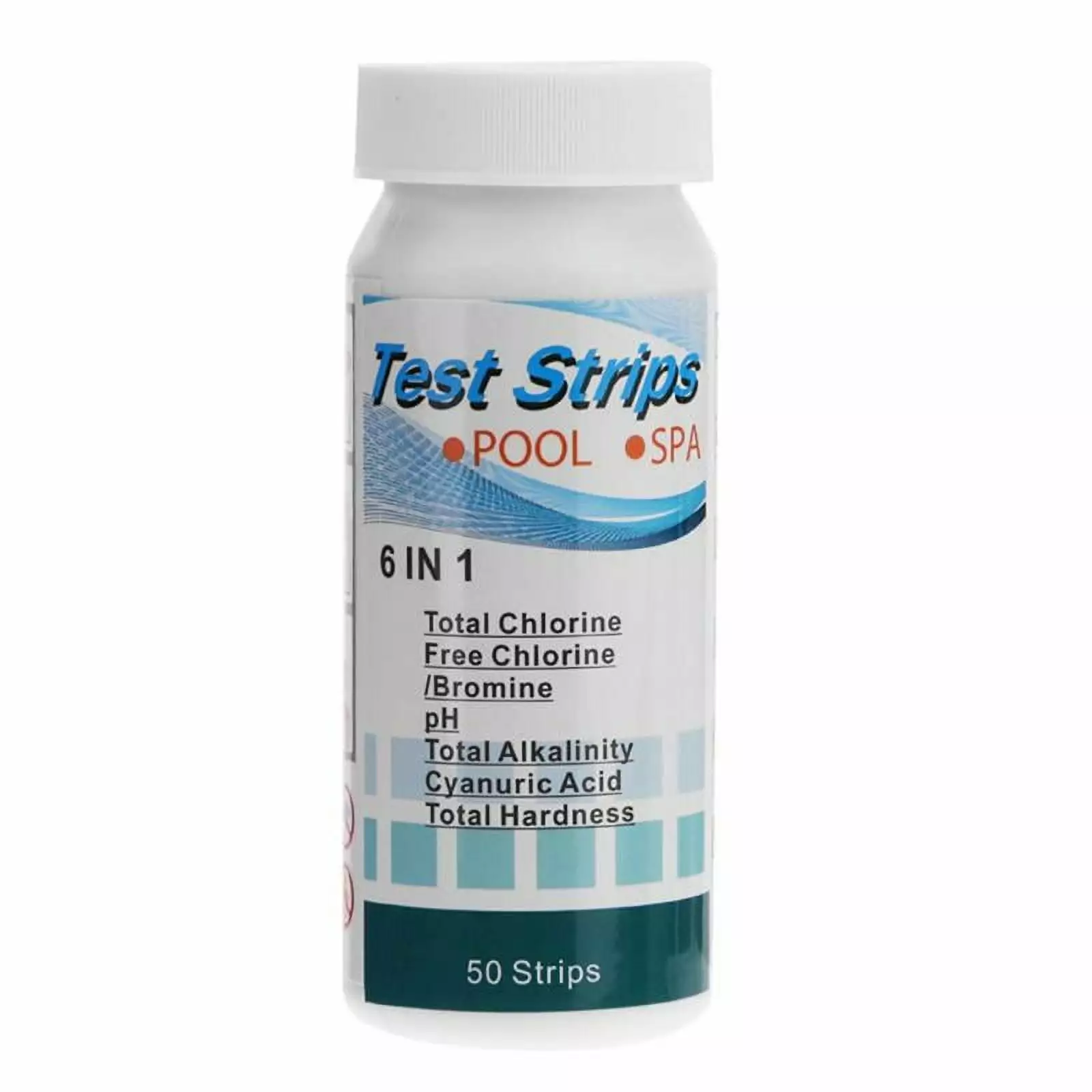 Direct Pool And Spa Test Strips 100 Strip Pack PH Chlorine Bromine Hardness Accurate 6 1 Testing