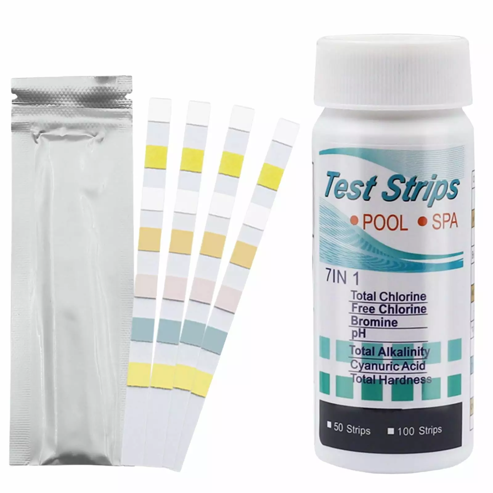 Pool and SPA Test Strips High Sensitivity Industrial Water 50Pcs