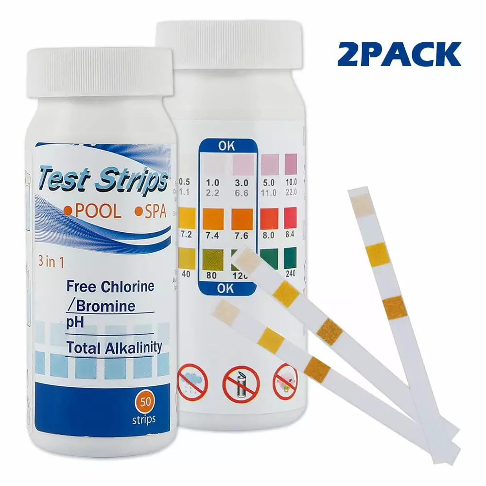 RELAX DREAM 3 1 Pool Water Test Strips - Fast and Accurate Water Quality Testing Kit Swimming Pool and Spa - Chlorine, PH,...