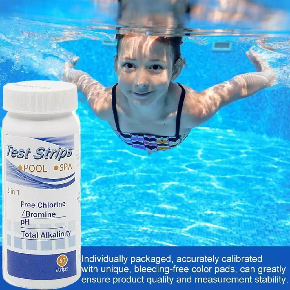 RUOYING Chlorine Dip Test Strips Hot Tub SPA and Swimming Pool PH Testing